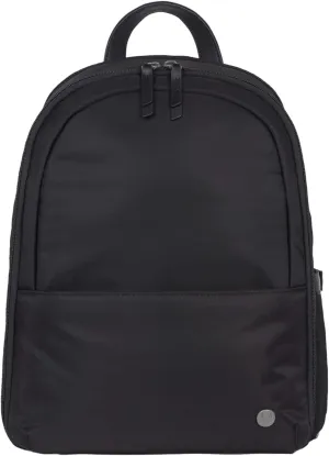 | Chelsea | Travel Backpack 15 Inch | Laptop Backpack 16.5 with Suitcase Sleeve | Waterproof Backpack with Durable Nylon & Leather | Slim Carry On Bag for Airplane Full Zipper Access | Black
