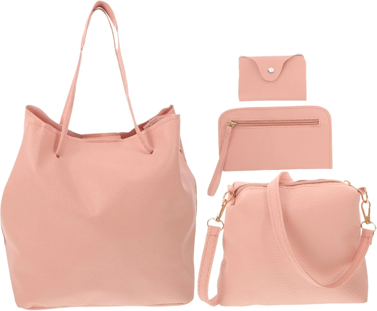 4pcs Set Fashionable Mother-in-law Bag Handbag Ladies Bags Woman Formal Elegant Wedding Shoulder Lady Women Dressy Trendy Casual over Tote Bag