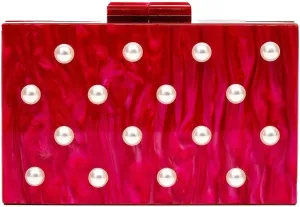 Acrylic Pearl Clutch Purses for Women Elegant Pearl Evening Bag Marble Acrylic Purse Eveing Clutch Handbags for Party Wedding