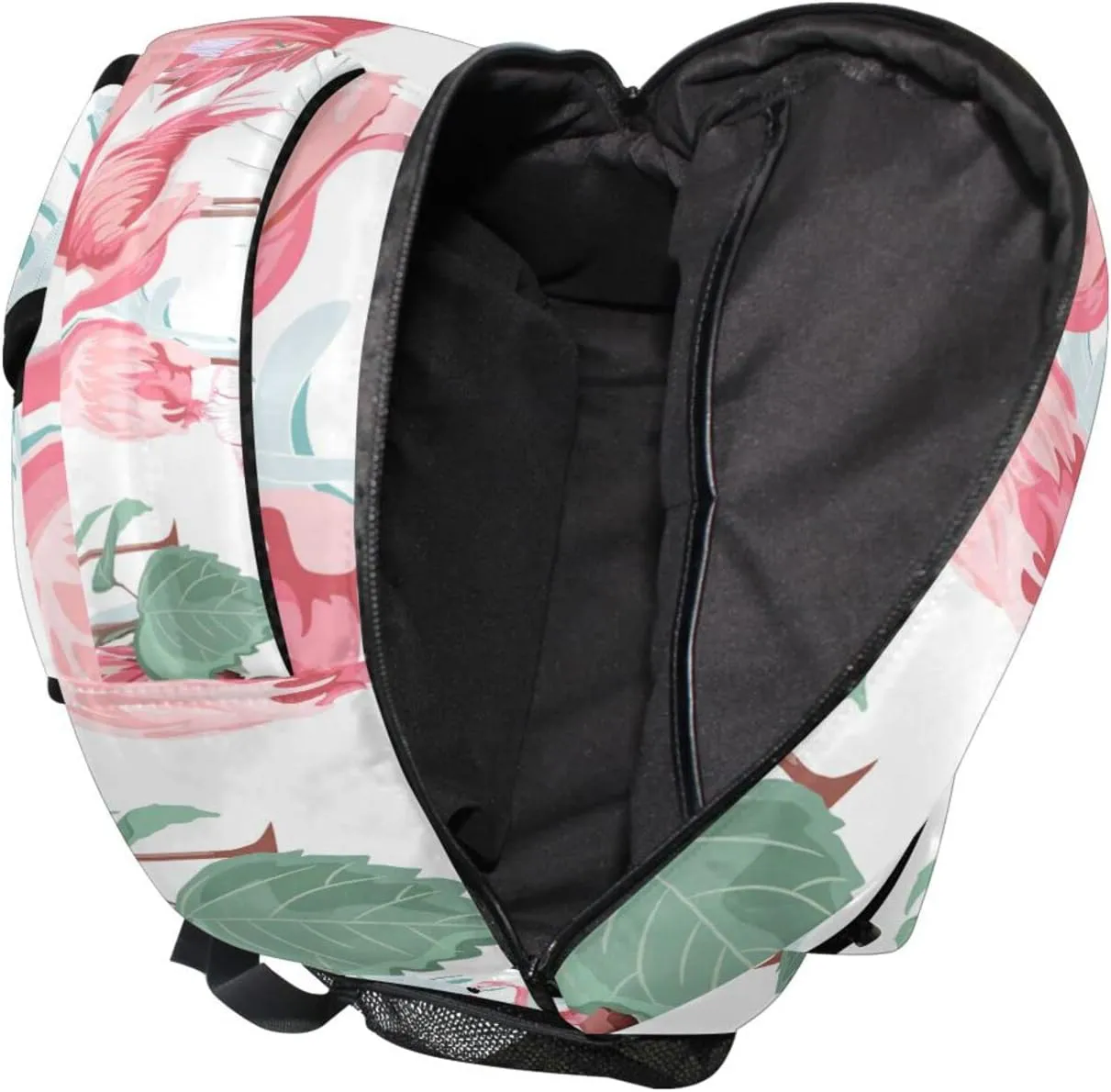 ALAZA Custom Pink Flamingo Backpack for Girls ersonalized Your Name Text Bookbag Kids School Book Bags 3rd 4th 5th Grade Elementary Travel Laptop Daypacks