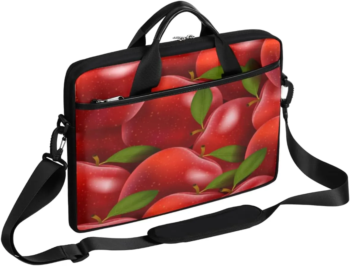 Animals Alphabet Letters Laptop Shoulder Messenger Bag Waterproof Laptop Briefcase Handle Padded Strap