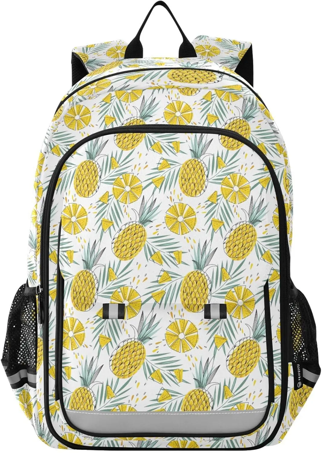 Aslsiy Kids Backpack Bright and Juicy Pineapples School Backpack for Boys Girls Book Bags Daycare 17 Inch Laptop Bag