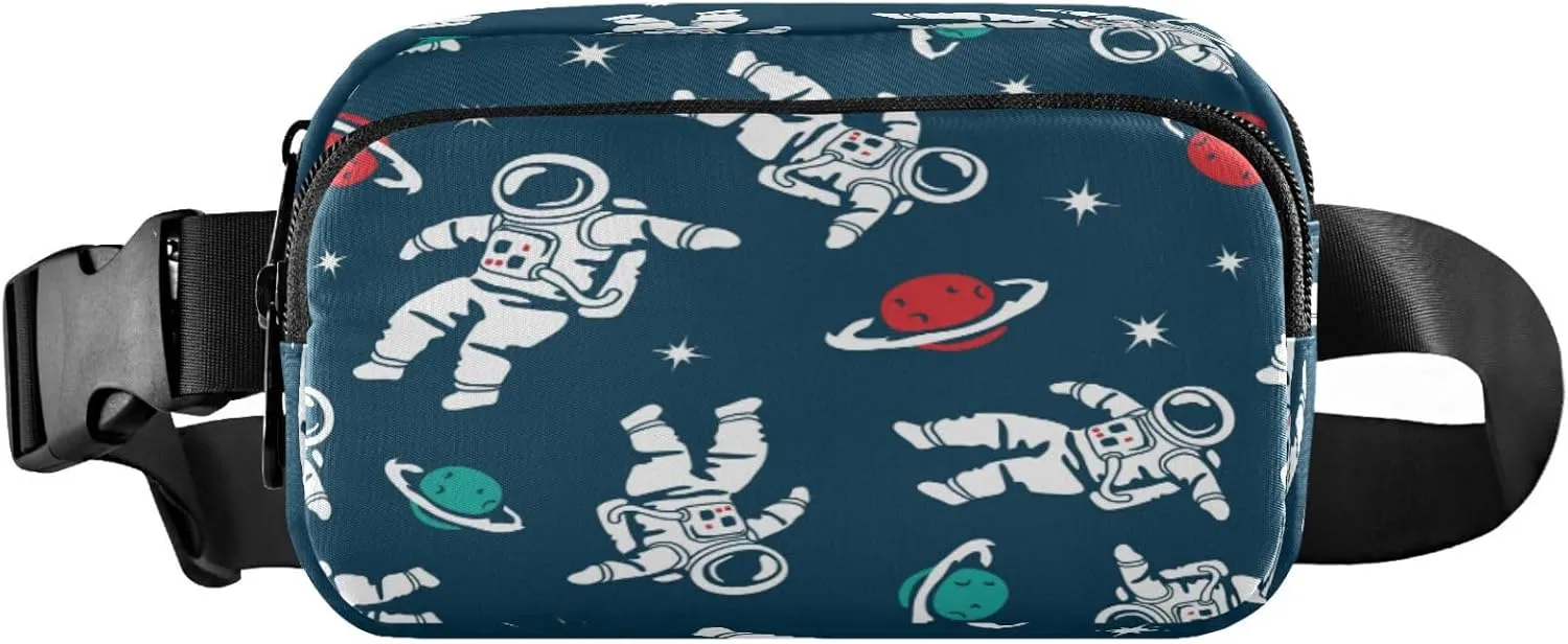 Astronaut Space Belt Bag for Women Men Fanny Pack Small Waist Pouch Crossbody Bags for Outdoor Hiking Running Travel