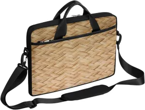 Autumn Fall Leaves Laptop Shoulder Messenger Bag Waterproof Laptop Briefcase Handle Padded Strap