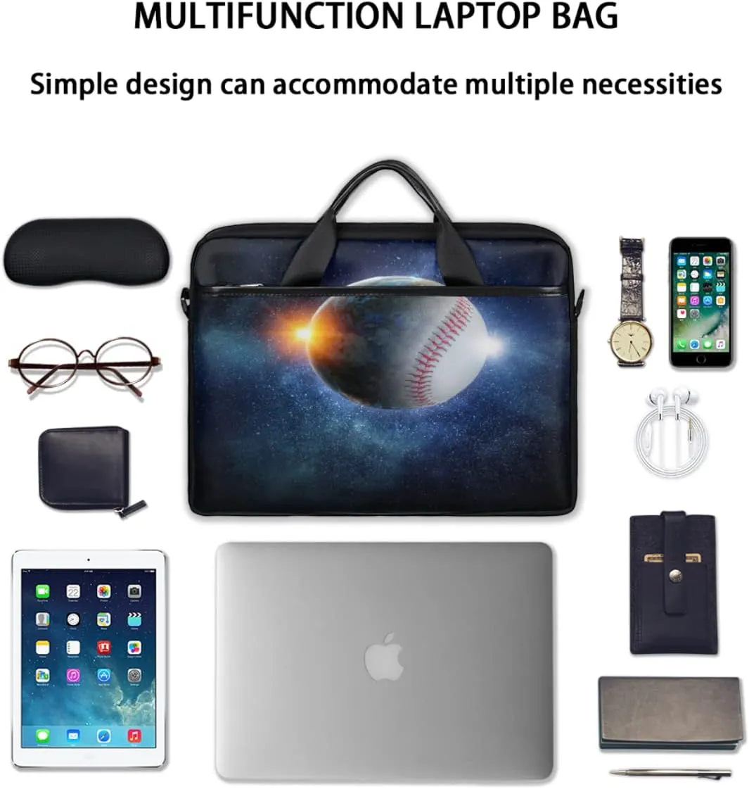 Avocado Pattern Laptop Shoulder Messenger Bag Waterproof Laptop Briefcase Handle Padded Strap