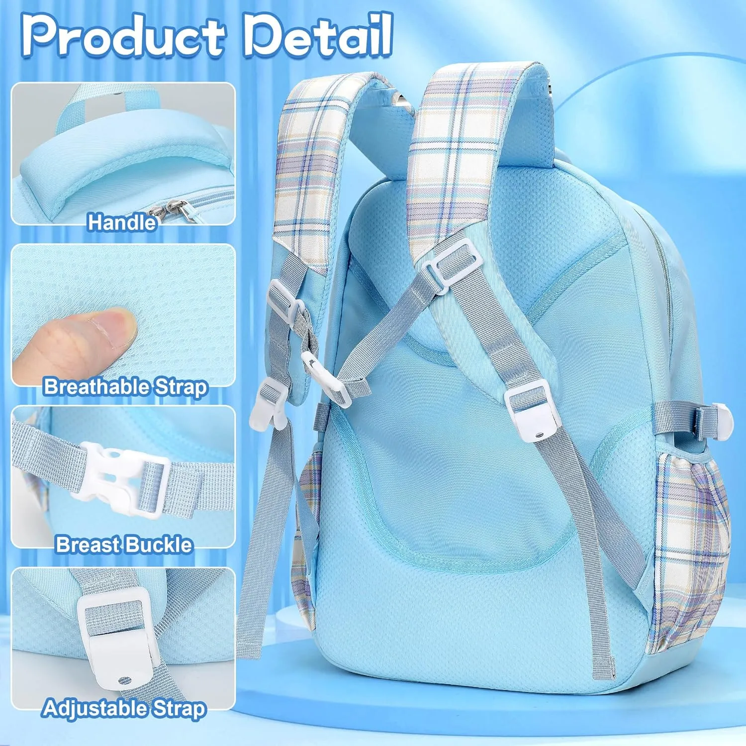 Backpack for Girls Anime Schoolbag Cartoon Backpack Laptop Bookbags