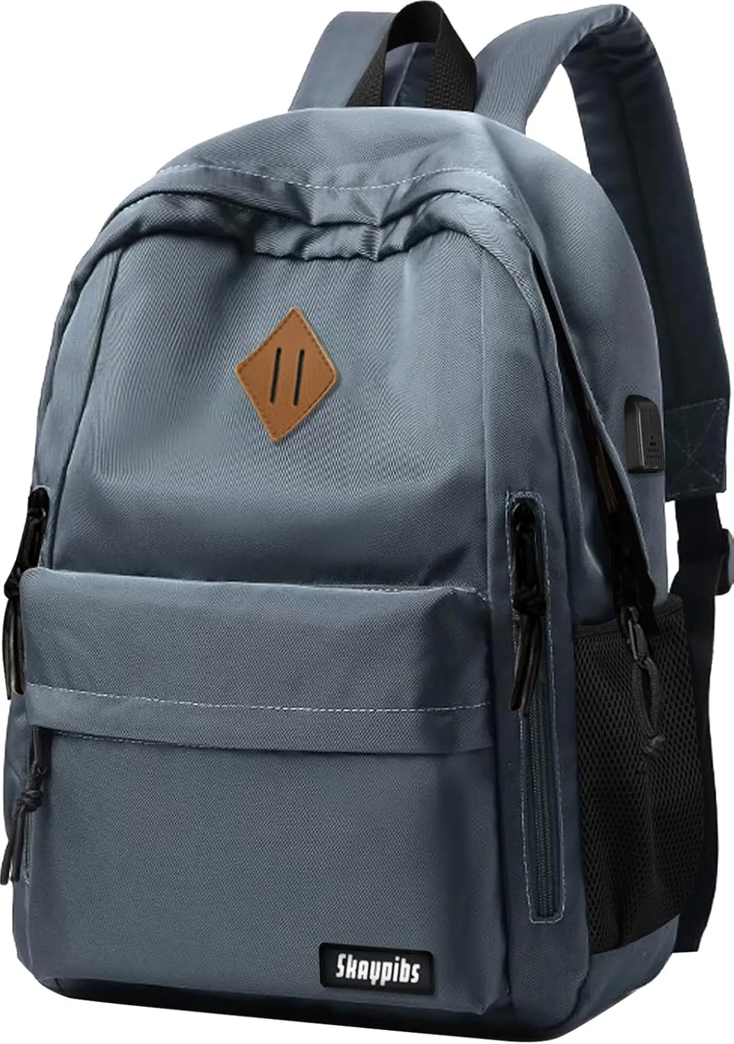 Backpack for School, Backpack for Teen Boys Girls, Lightweight Middle Colloge High School Backpack for Women Men, Simple Daypack Bookbag, Kids Book Bag, Mochilas Escolares para Grey