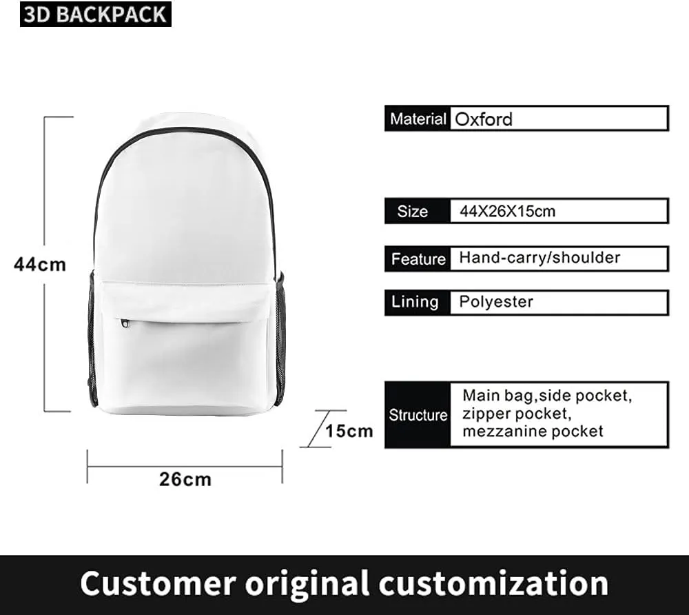 Backwoods Backpack, Backwoods Laptop Bag School Bag Travel Shoulder Bag Book Bags (Q), One Size