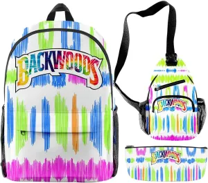 Backwoods Backpack, Backwoods Laptop Bag School Bag Travel Shoulder Bag Book Bags (Q), One Size