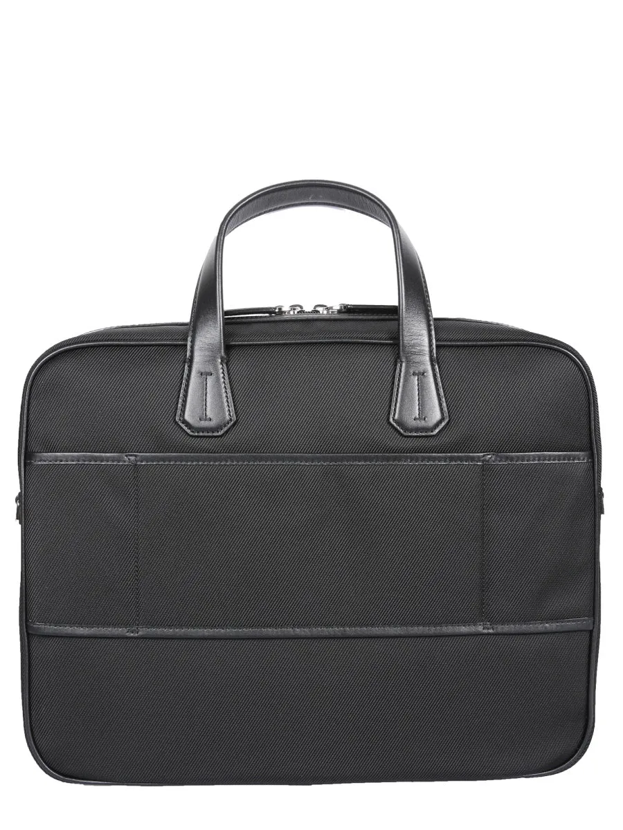 Bally Logo Detailed Zip-Up Briefcase