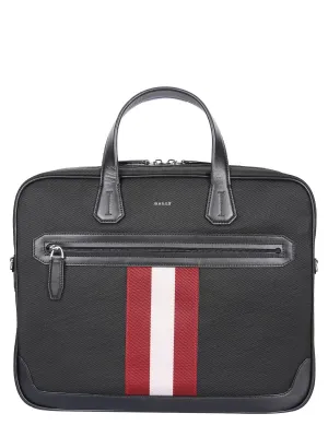 Bally Logo Detailed Zip-Up Briefcase