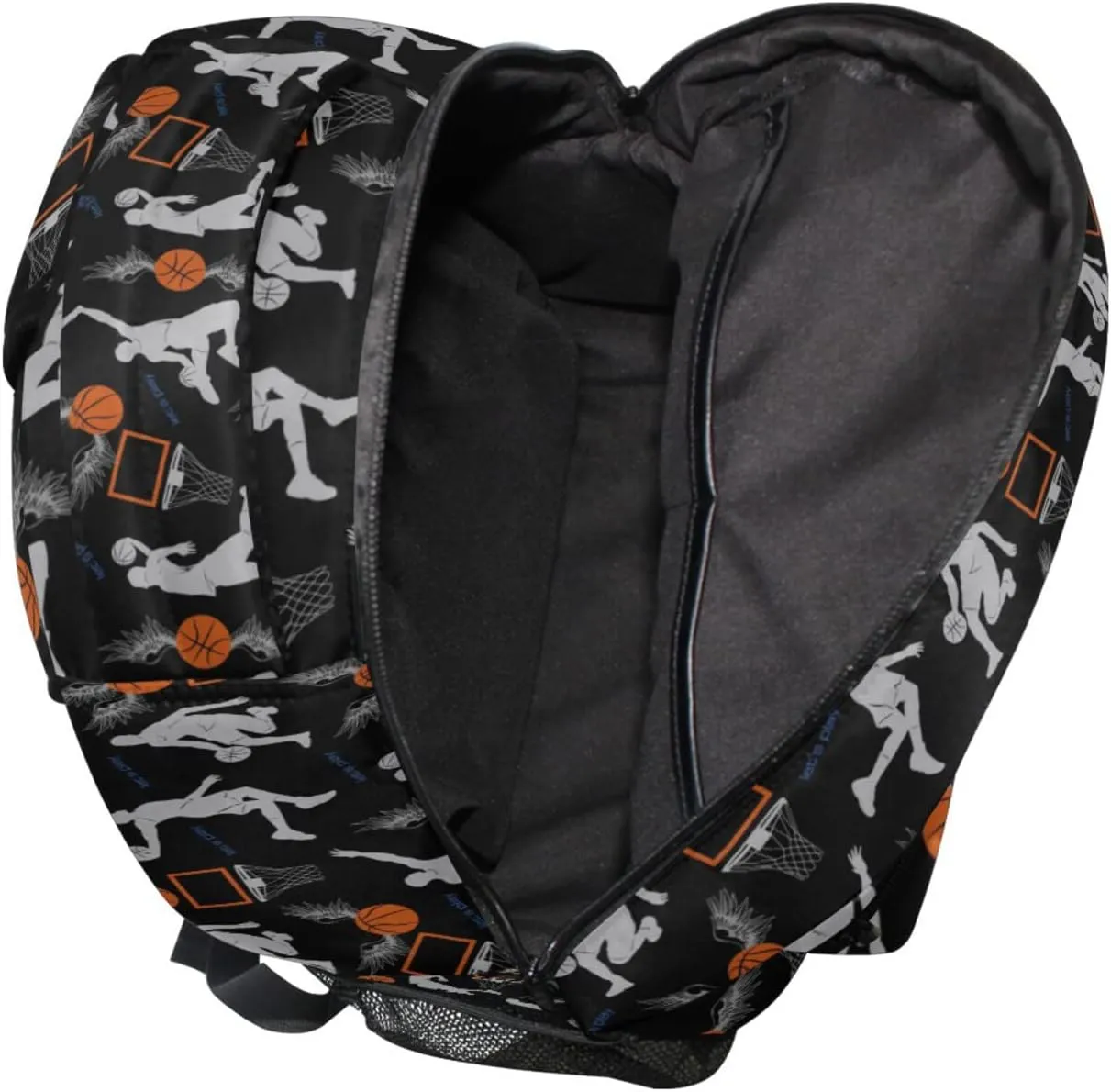Basketball School Backpack Basketball School Book Bags Bookbags, Travel Laptop Backpack College School Computer Bag Hiking Camping Casual Daypack