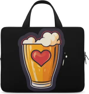 Beer Foam Print Laptop Bag Carrying Case Computer Protective Sleeve Case Briefcase for Men Women