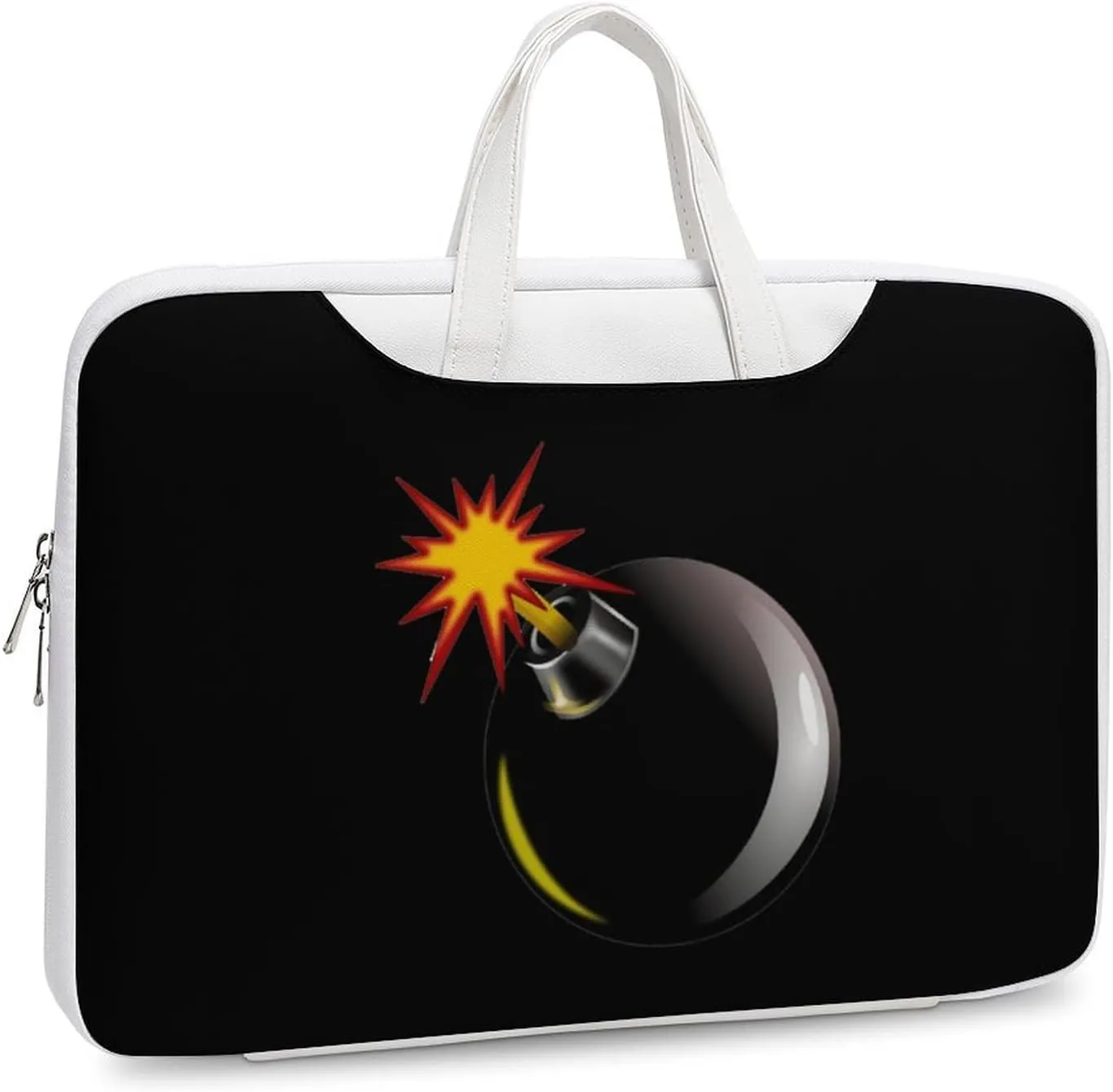 Bomb Exploded Leather Bag Laptop Case Slim Water Resistant Computer Bags with Handle Briefcase for Work