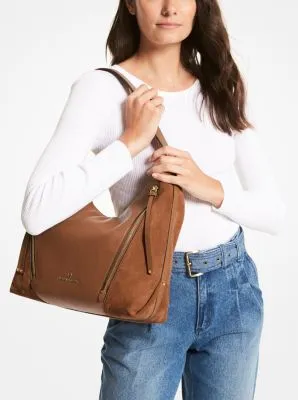 Brooklyn Large Pebbled Leather Shoulder Bag