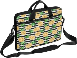 Cartoon Dog Animal Laptop Shoulder Messenger Bag Waterproof Laptop Briefcase Handle Padded Strap