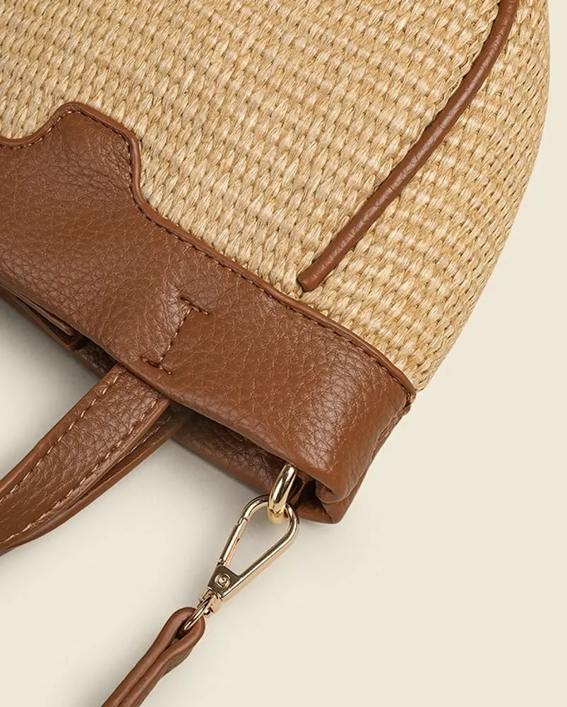 Casual Crossbody Bags for Women Top-Handle Handbags for Women Handwoven Tote Bag Satchel Shoulder Bag Purse Vacation Summer