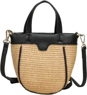 Casual Crossbody Bags for Women Top-Handle Handbags for Women Handwoven Tote Bag Satchel Shoulder Bag Purse Vacation Summer