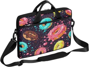 Cherry Dots Laptop Shoulder Messenger Bag Waterproof Laptop Briefcase with Handle and Padded Strap Case Sleeve