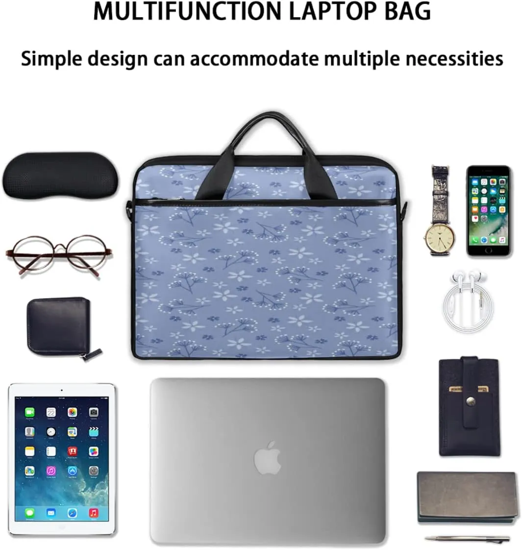 Colorful Feather Peacock Beautiful Laptop Shoulder Messenger Bag Waterproof Laptop Briefcase