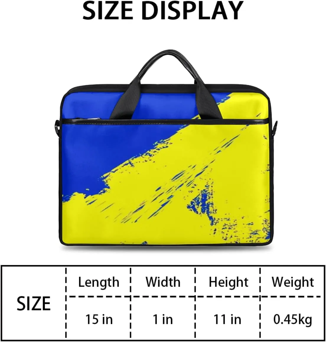 Colorful Hand Drawn Boho Laptop Shoulder Messenger Bag Waterproof Laptop Briefcase with Handle and Padded Strap Case Sleeve