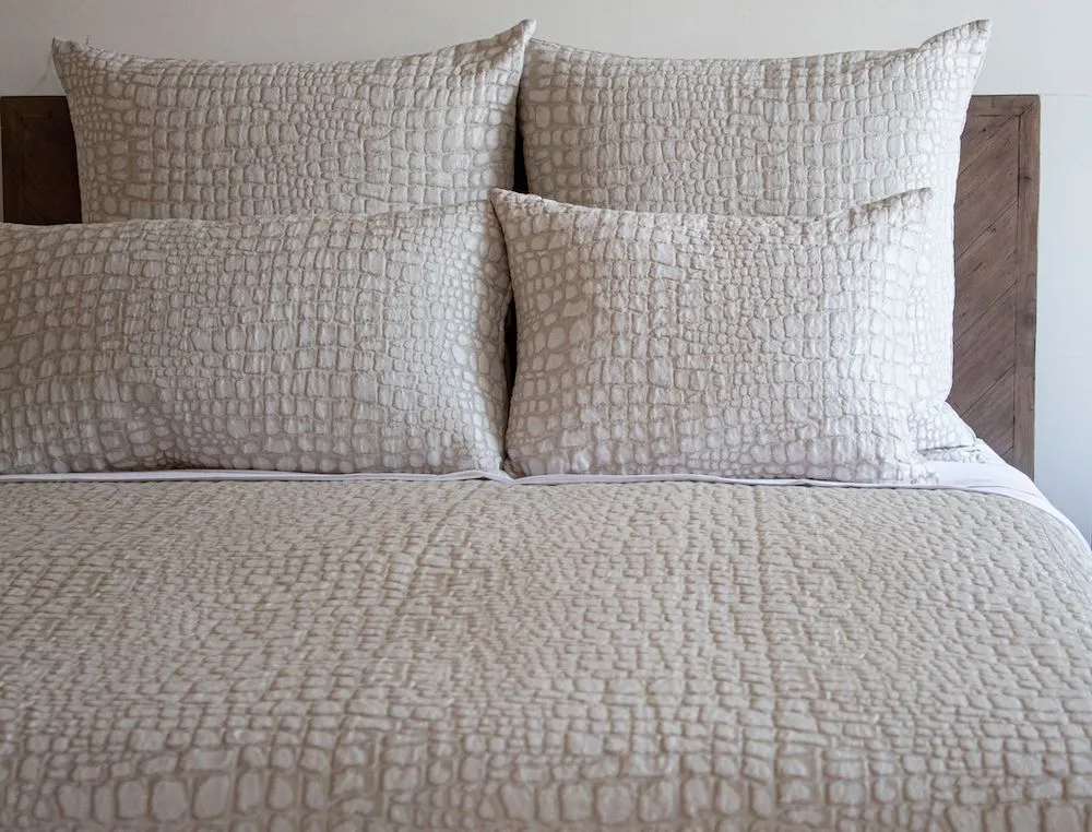 Croc Euro Pillow by Ann Gish