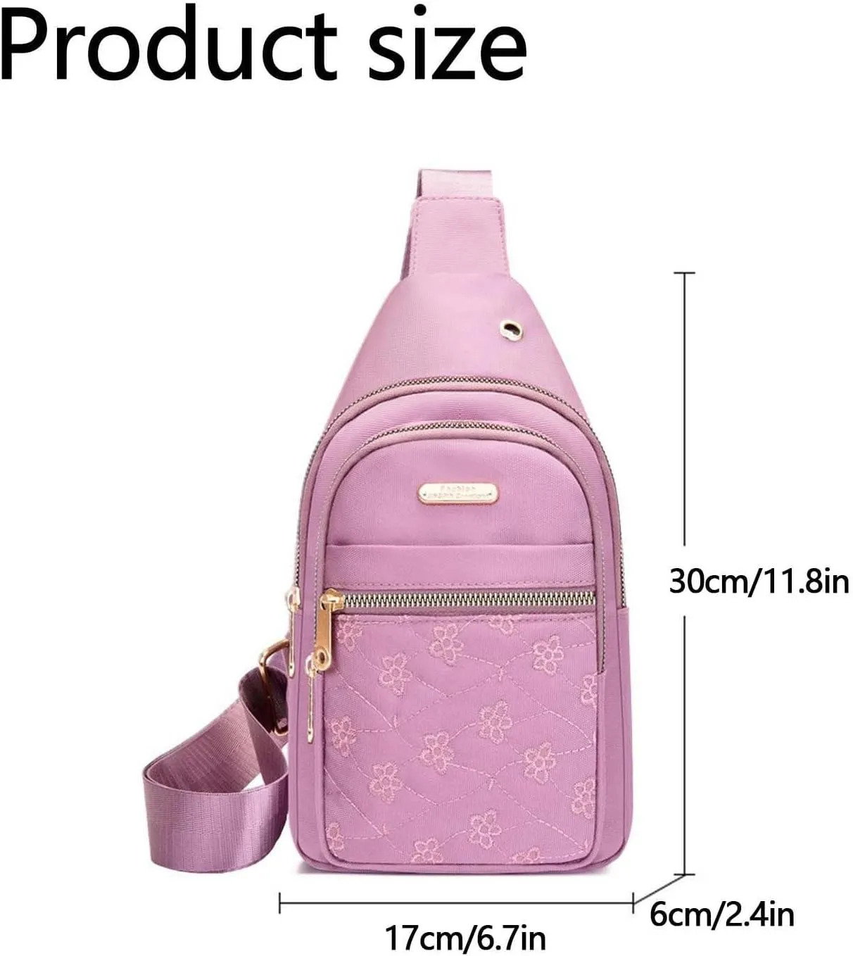 Crossbody Bags For Women Men Hiking Bag Bakpack With Earphone Hole Shoulder Strap PU Leather ossbody ucket Bag
