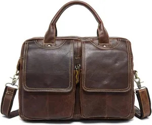 CSCDD Men's Bag Men's Briefcases Laptop Bag Leather for Document Office Bags for Men Messenger Bags