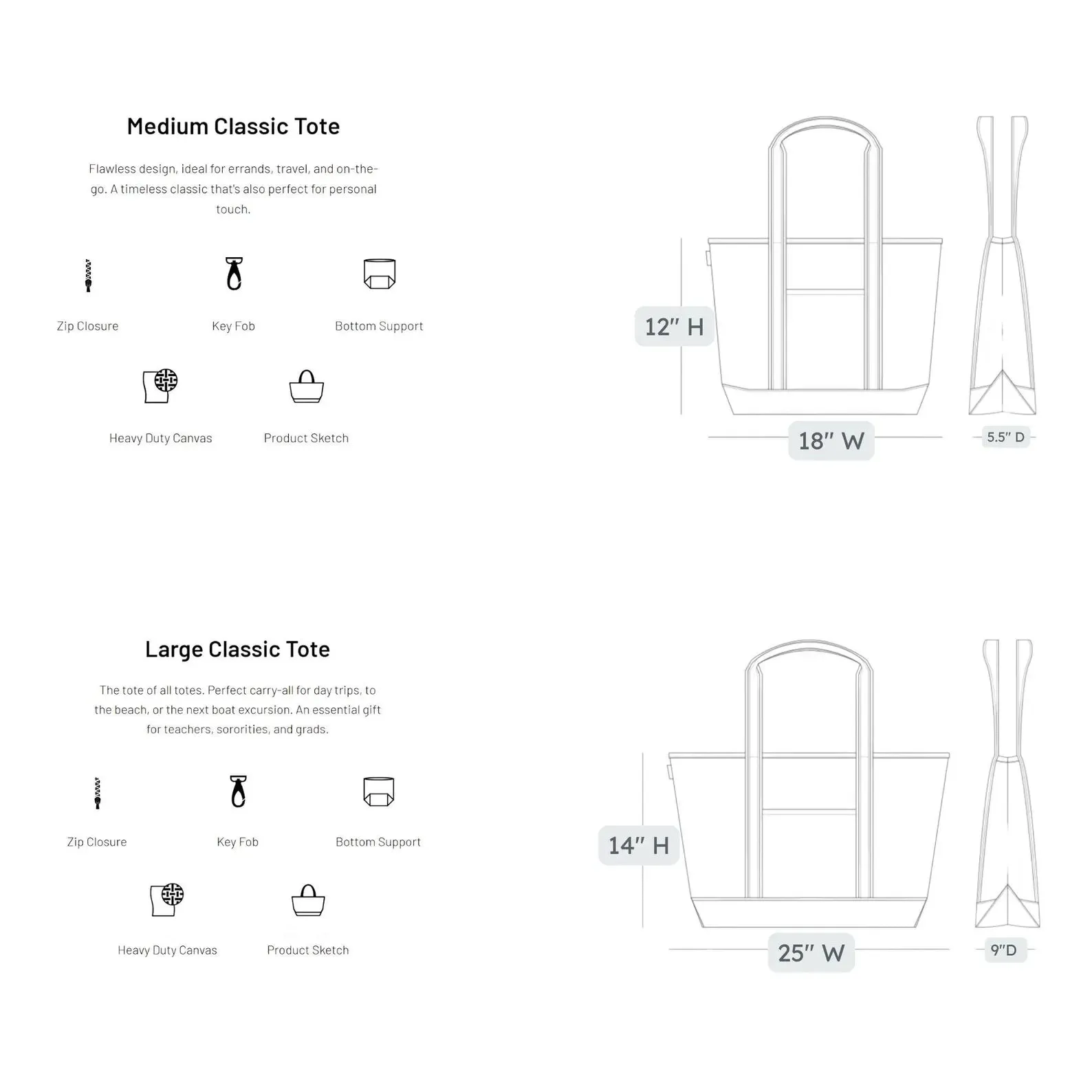 Custom Embroidered Tote  Bags