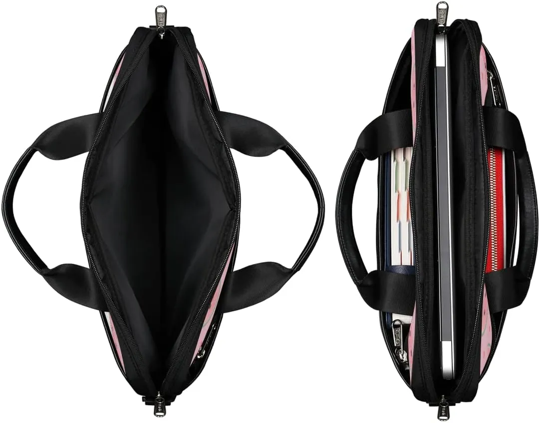 Cute Skull Laptop Shoulder Messenger Bag Waterproof Laptop Briefcase with Handle and Padded Strap Case Sleeve