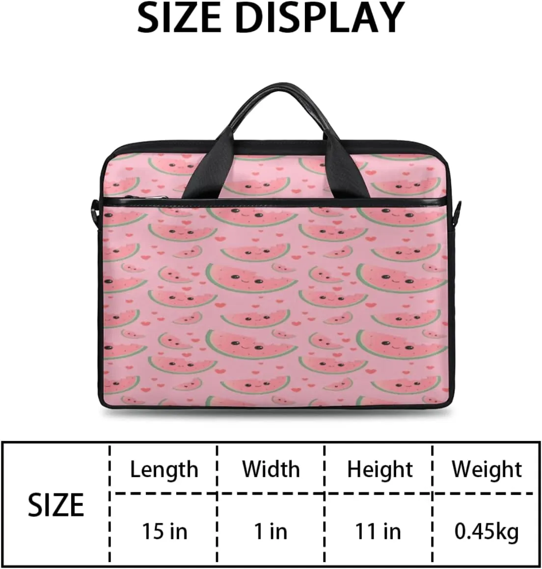 Cute Skull Laptop Shoulder Messenger Bag Waterproof Laptop Briefcase with Handle and Padded Strap Case Sleeve
