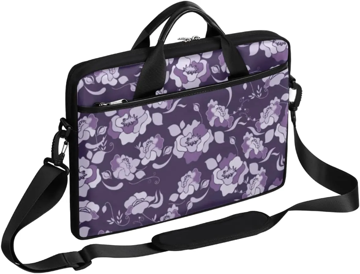 Dinosaur Seamless Laptop Shoulder Messenger Bag Waterproof Laptop Briefcase with Handle and Padded Strap Case Sleeve