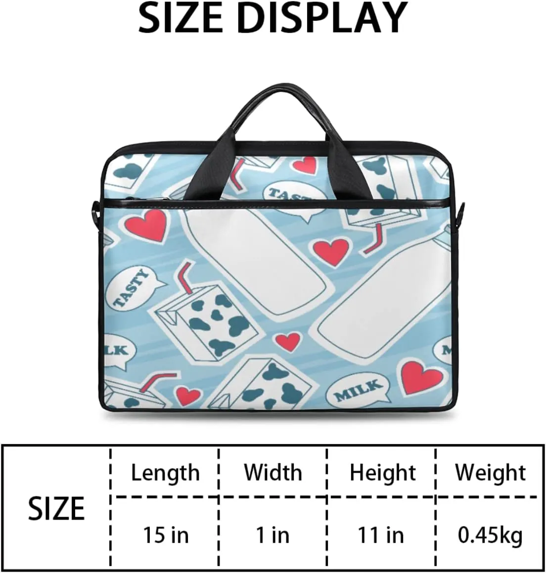 Dinosaur Seamless Laptop Shoulder Messenger Bag Waterproof Laptop Briefcase with Handle and Padded Strap Case Sleeve