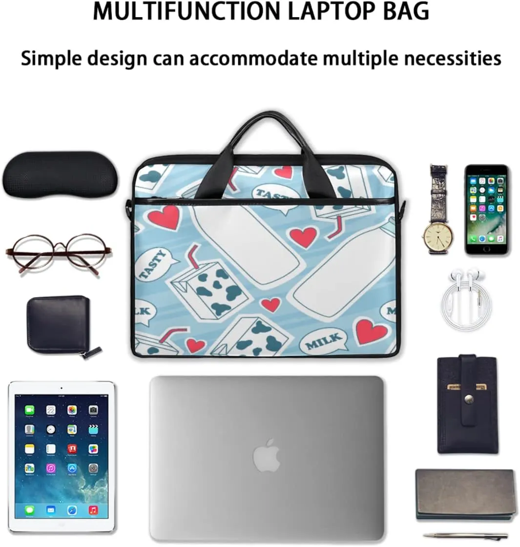 Dinosaur Seamless Laptop Shoulder Messenger Bag Waterproof Laptop Briefcase with Handle and Padded Strap Case Sleeve