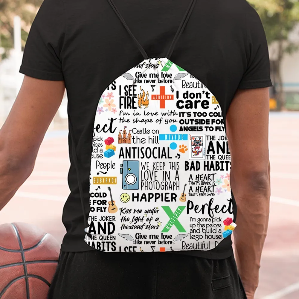 Drawstring Bag - Ginger's Doodle