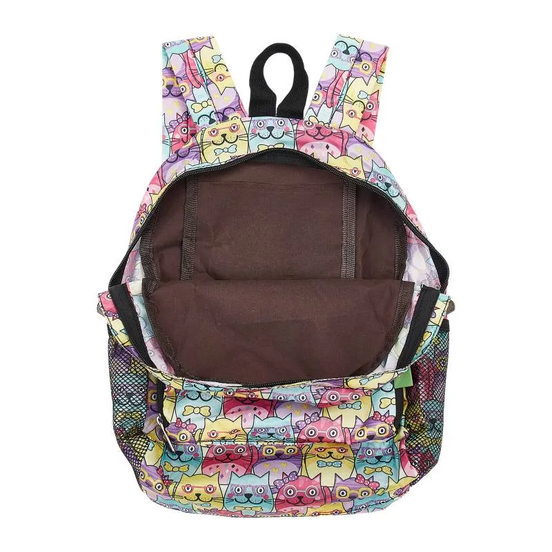 Eco Chic G35 Multiple Glasses Cat Recycled Plastic Mini Kids Backpack