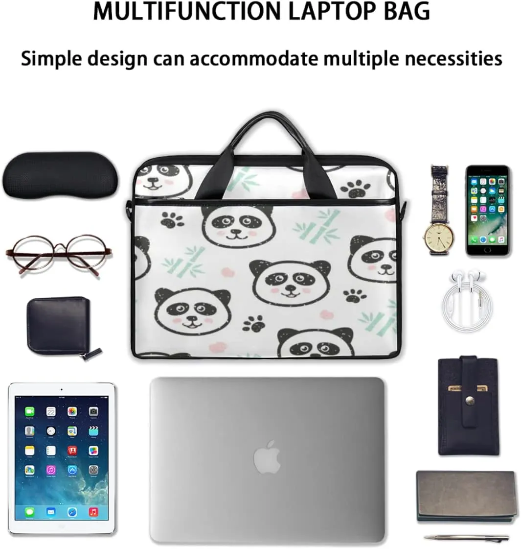 Ethnic Style Elephant Laptop Shoulder Messenger Bag Waterproof Laptop Briefcase with Handle and Padded Strap Case Sleeve