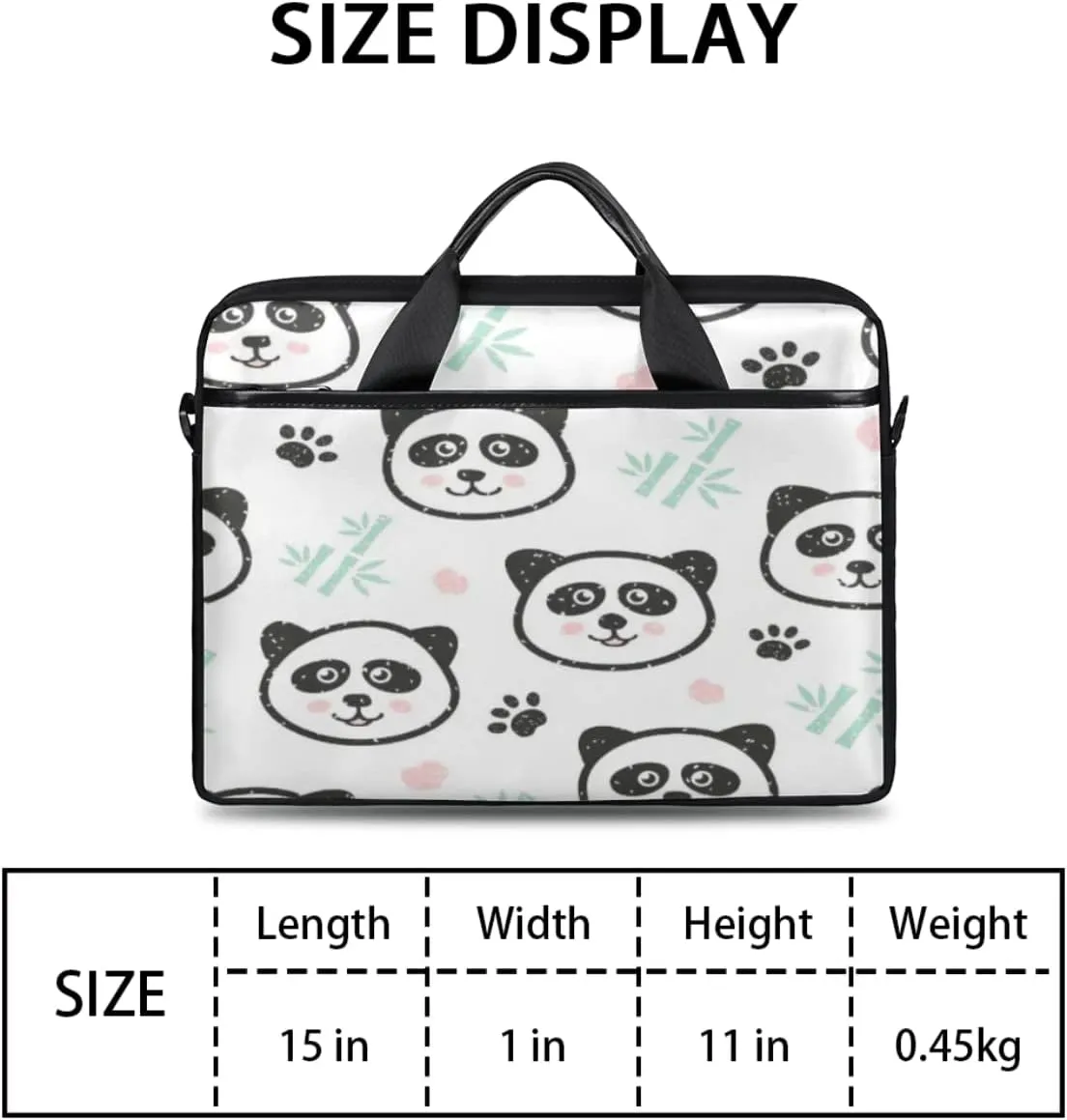 Ethnic Style Elephant Laptop Shoulder Messenger Bag Waterproof Laptop Briefcase with Handle and Padded Strap Case Sleeve