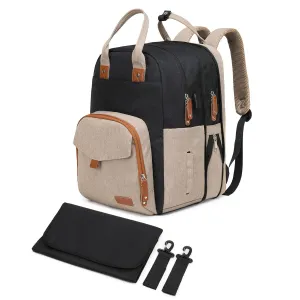 Extra Large Diaper Bag for 2 Kids - Expandable 35L Twin Baby Bags Backpack with 4 Insulated & 16" Laptop Pocket & 2 Compartments - Big Diapers Backpacks - Travel Paaleras Para Bebe, Unisex