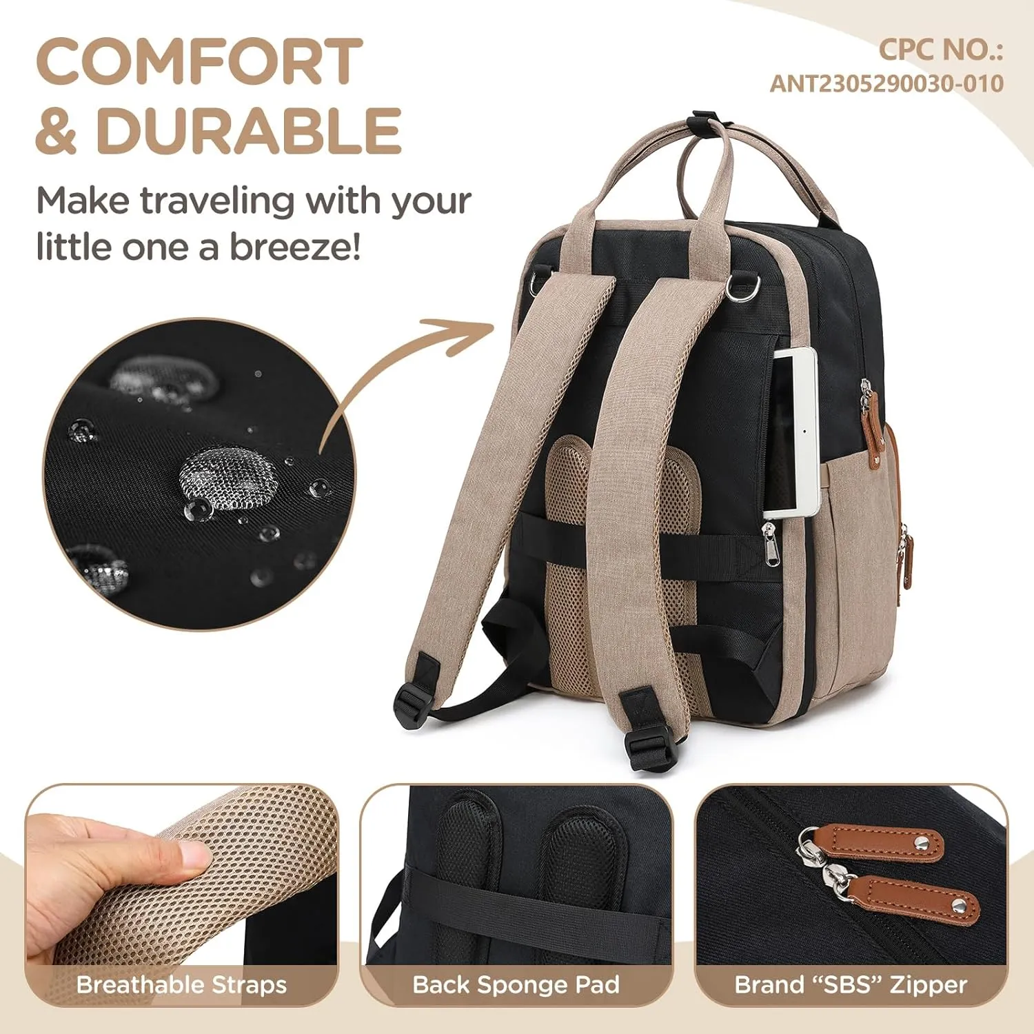 Extra Large Diaper Bag for 2 Kids - Expandable 35L Twin Baby Bags Backpack with 4 Insulated & 16" Laptop Pocket & 2 Compartments - Big Diapers Backpacks - Travel Paaleras Para Bebe, Unisex
