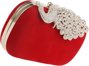 Fashionable Evening Bag Women's Clutch Purse Detachable Chain for Wedding Parties Random