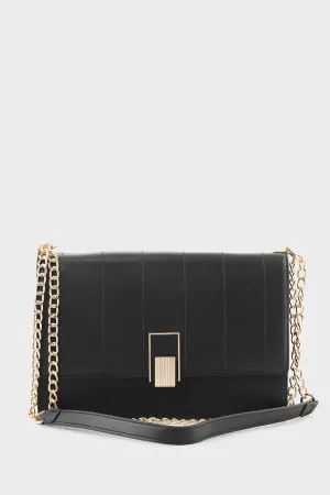 Flap Shoulder Bags BS2002-Black