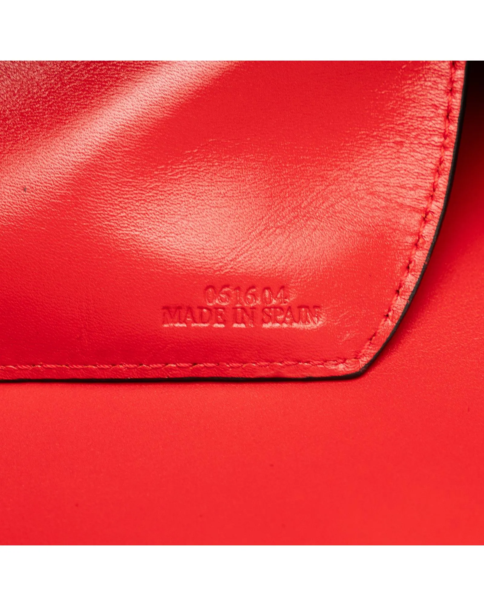 Flat Leather Flap Bag with Slip-Through Closure and Interior Compartments