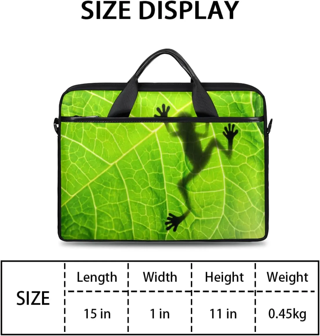 French Bulldog Laptop Shoulder Messenger Bag Waterproof Laptop Briefcase with Handle and Padded Strap Case Sleeve
