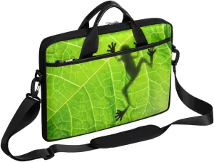 French Bulldog Laptop Shoulder Messenger Bag Waterproof Laptop Briefcase with Handle and Padded Strap Case Sleeve