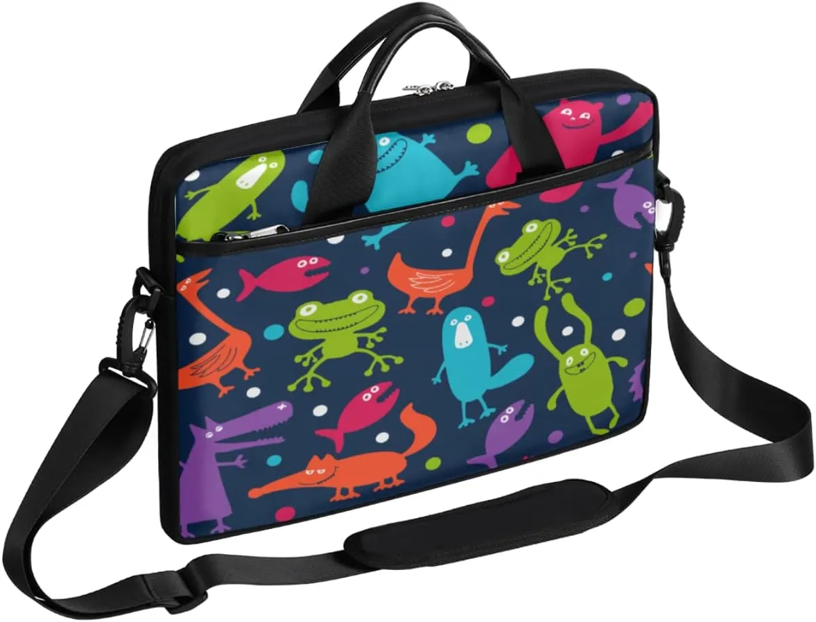 Fruit Watermelon Cherry Pineapple Laptop Shoulder Messenger Bag Waterproof Laptop Briefcase with Handle and Padded
