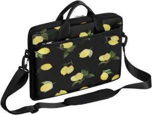 Fruits Strawberries Laptop Shoulder Messenger Bag Waterproof Laptop Briefcase Handle Padded Strap