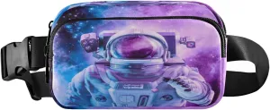 Galaxy Astronaut Space Belt Bag for Women Men Fanny Pack Small Waist Pouch Crossbody Bags for Outdoor Hiking Running Travel