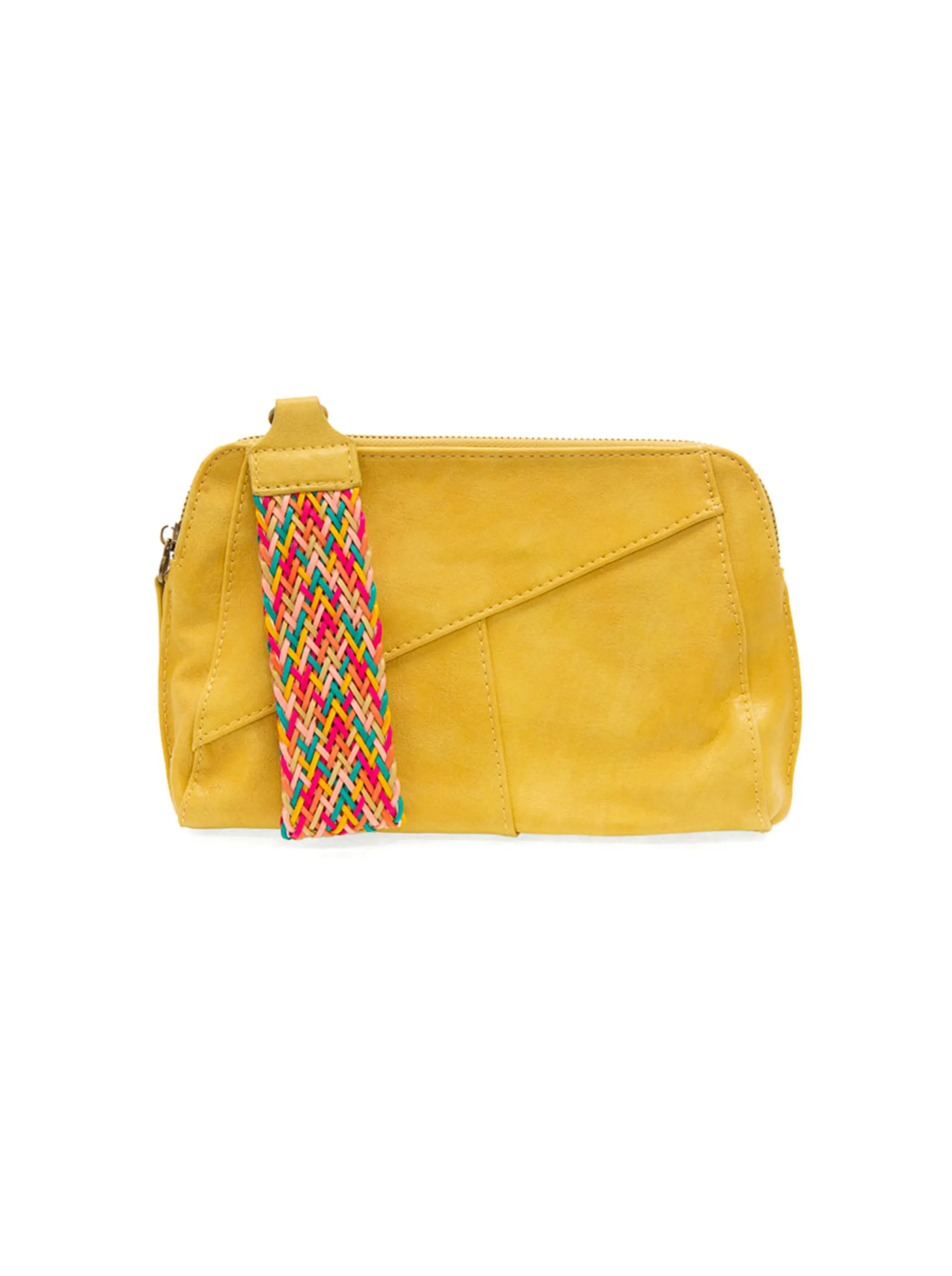 Gigi Crossbody Woven Wrist Strap [Mellow Yellow-L8138]