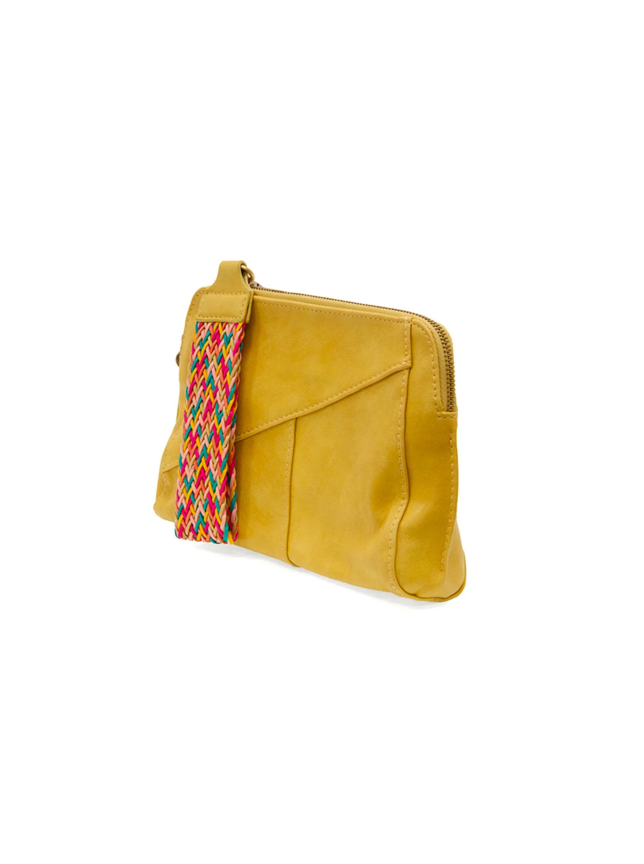 Gigi Crossbody Woven Wrist Strap [Mellow Yellow-L8138]